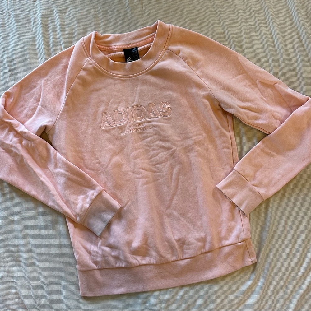 adidas Light Pink Women's Crewneck Sweatshirt